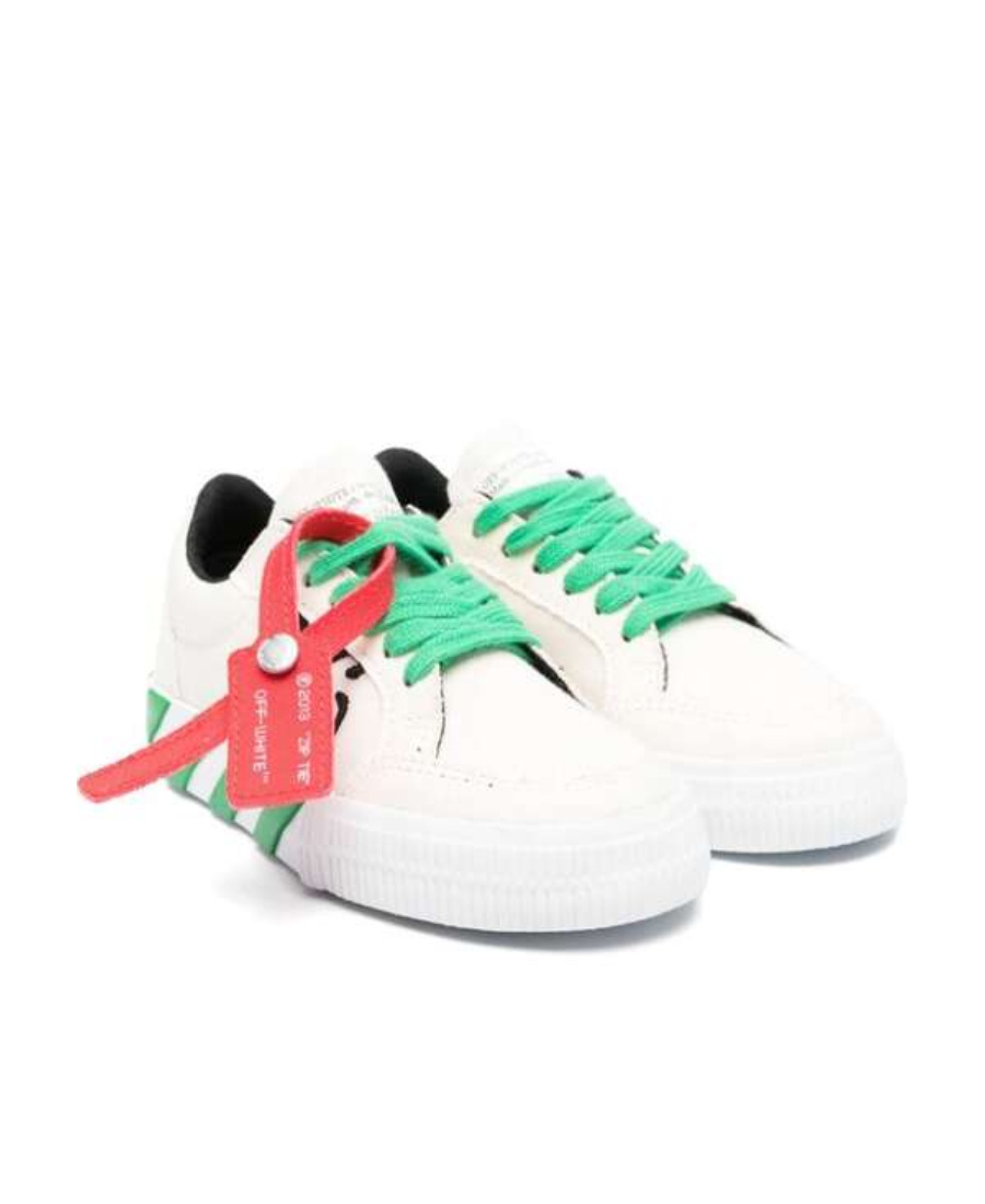 Off-white Low Vulcanized Leather Sneakers In White
