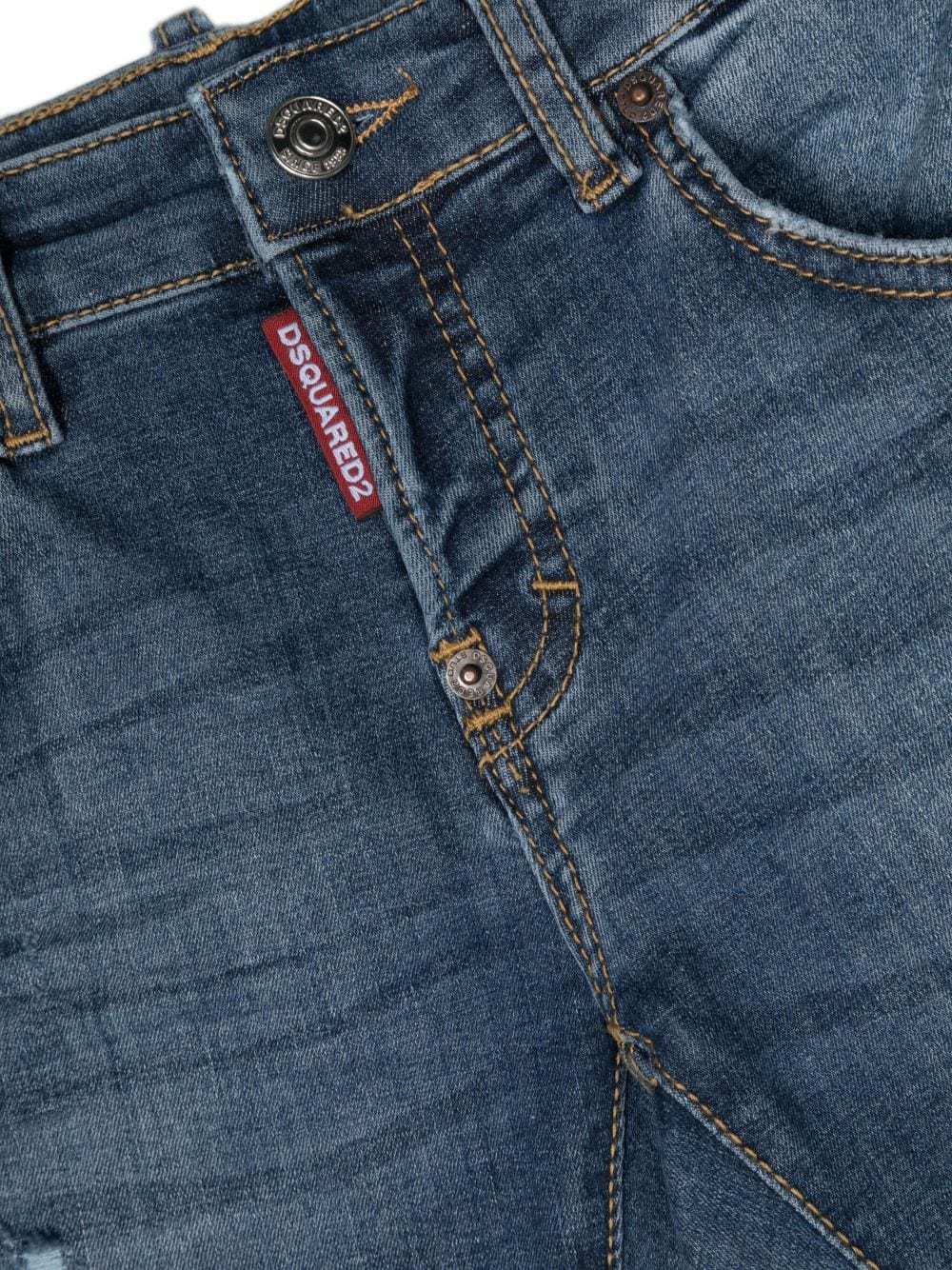 Dsquared2 Multi-pocket Jeans In Blue