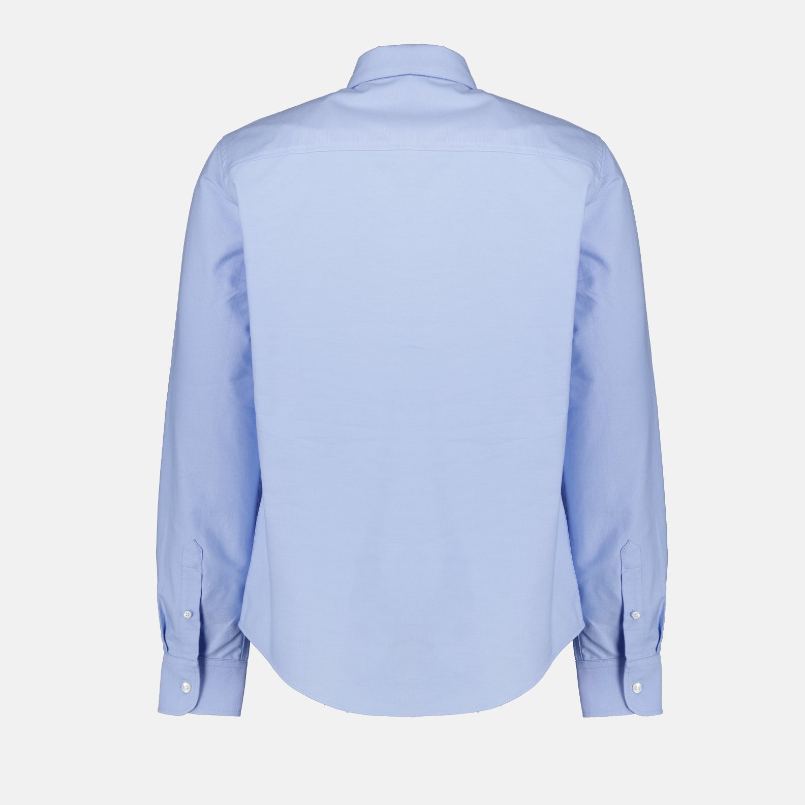 Ami Alexandre Mattiussi Ami Paris Ami De Coeur Logo Embroidered Long-sleeved Shirt In Blue