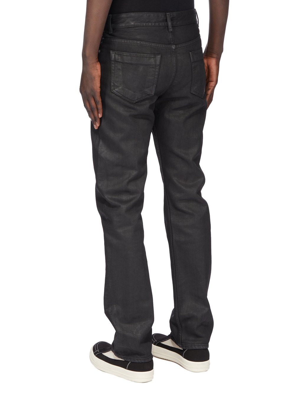 Rick Owens Drkshdw Denim Trousers With Belt Loops In Black