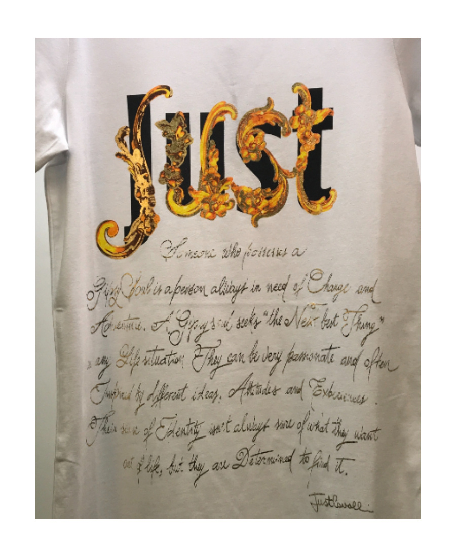 JUST CAVALLI PRINTED ROUND-NECKED T-SHIRT