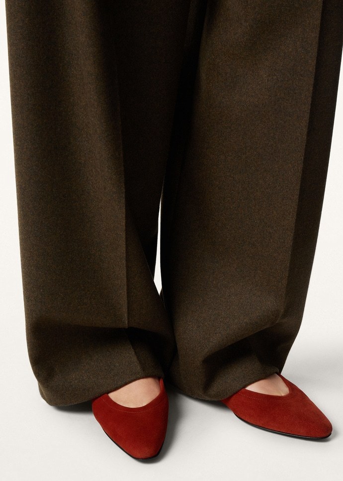 Loro Piana Primula Ballet Flat In Red