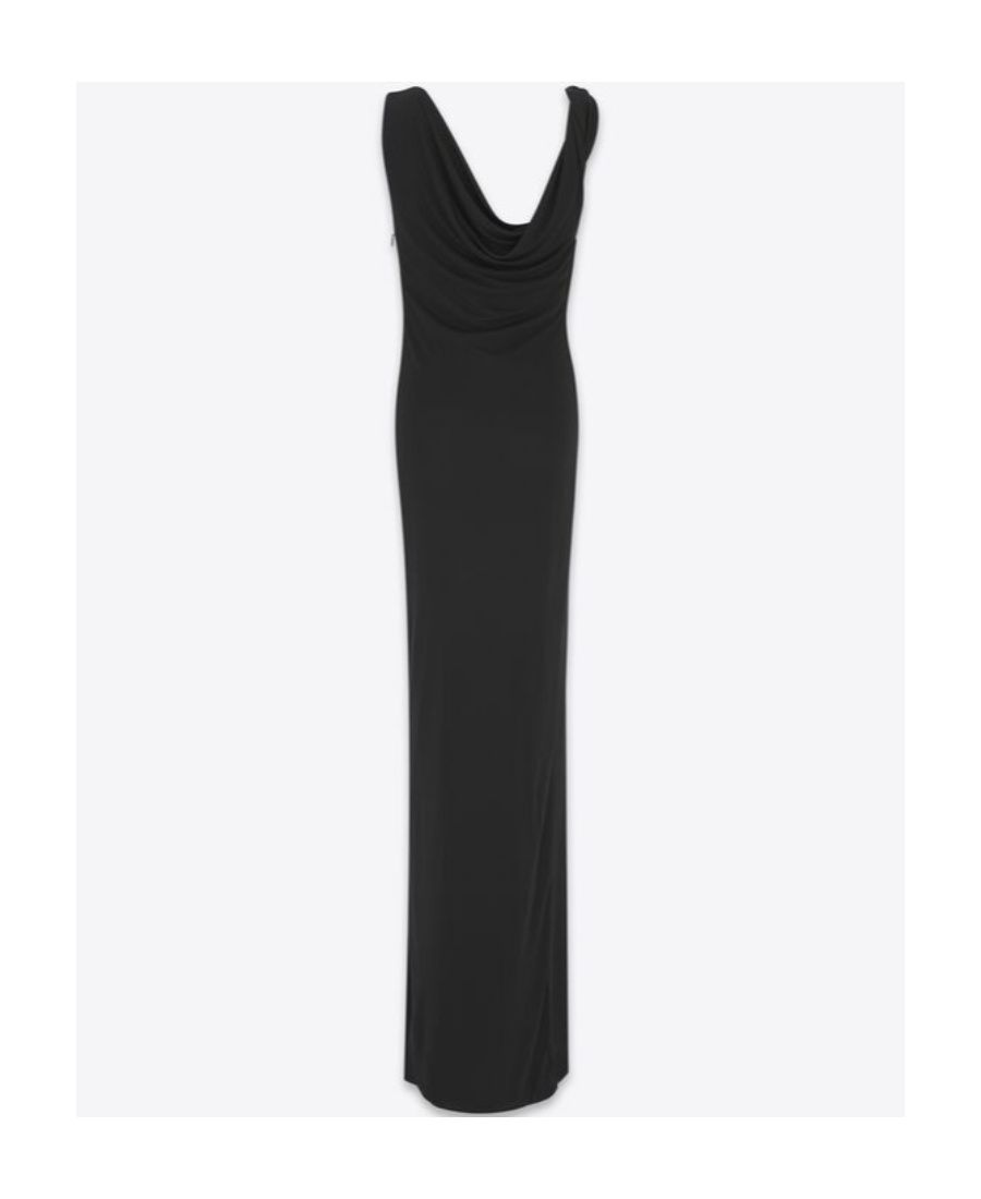 Saint Laurent Sleeveless Maxi Dress In Black