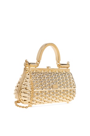 Dolce & Gabbana Dolce Gabbana Sicily Logo Tag Box Handbag In Brown