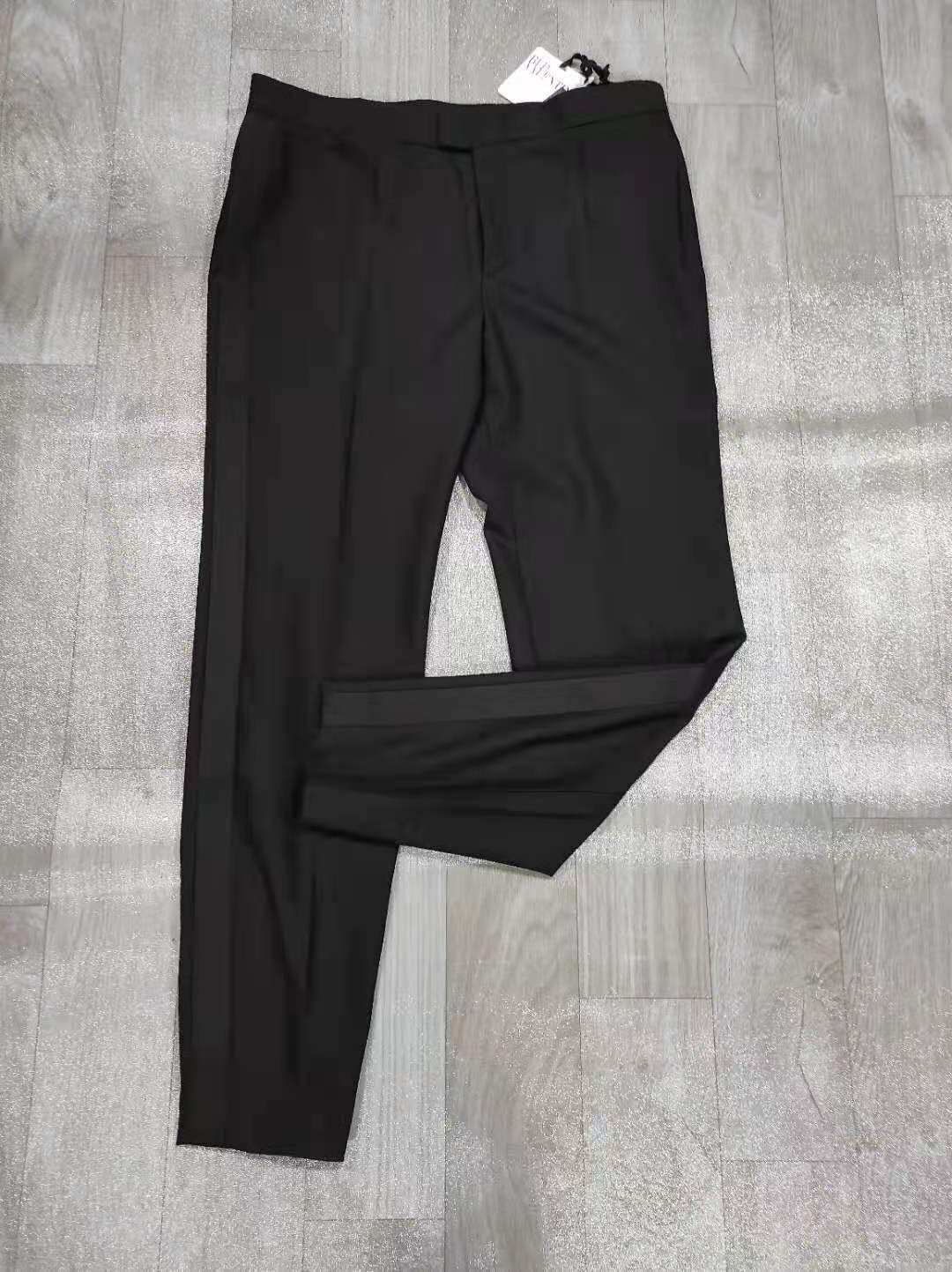 Shop Valentino Straight Casual Pants In Black