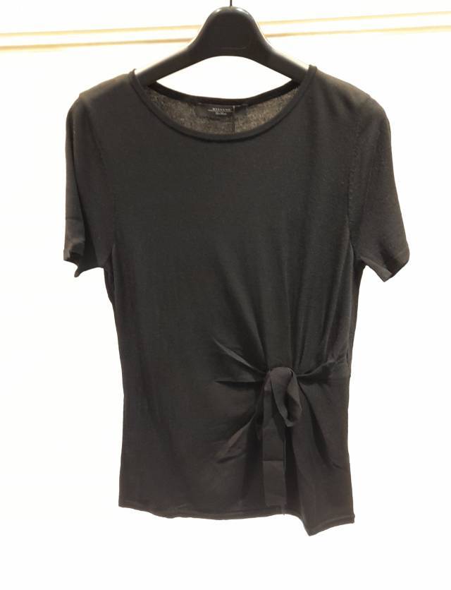 Weekend Max Mara Short-sleeved T-shirt In Black