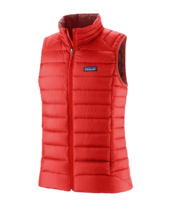 Patagonia Padded Gilet In Red