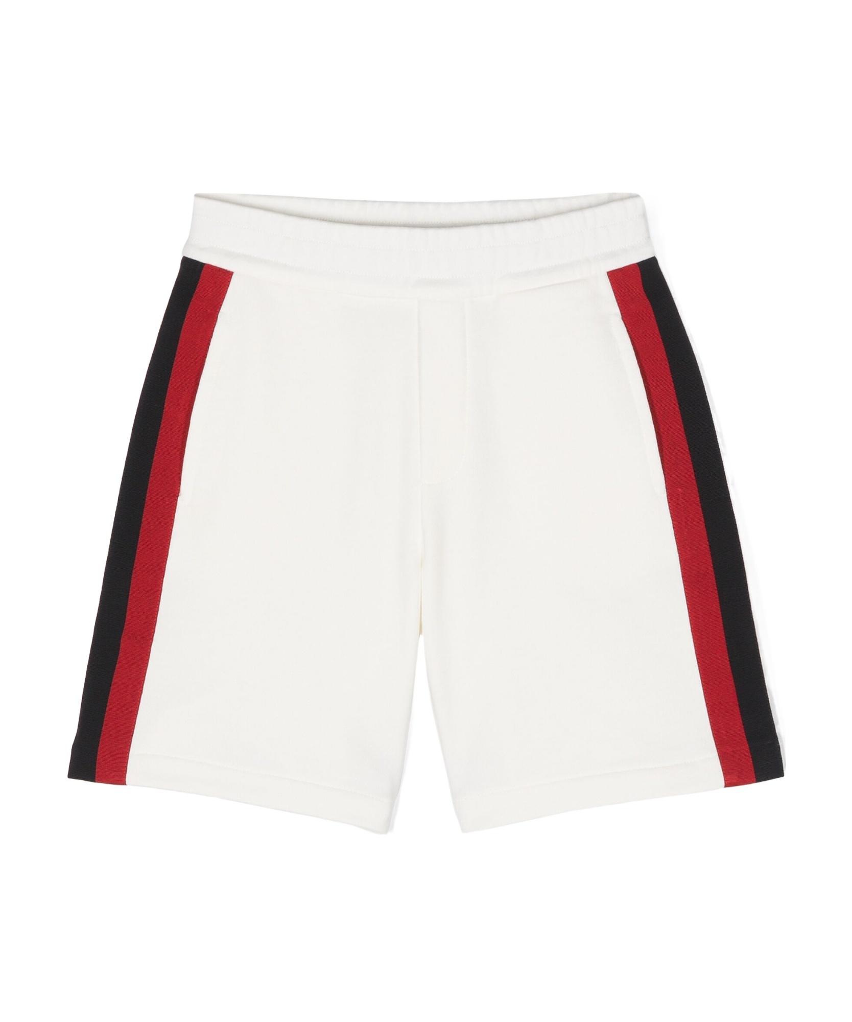 Moncler Cotton Fleece Shorts In White