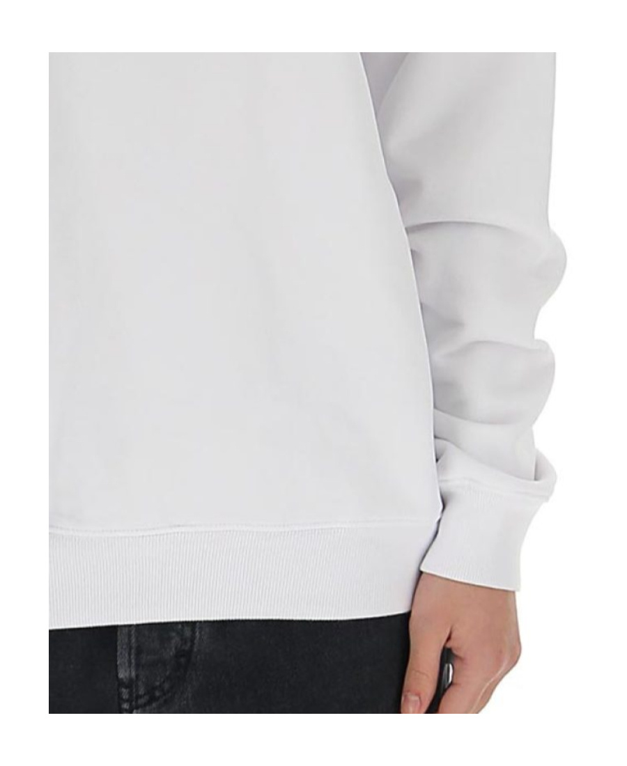 Off-white Floral Arrow Logo Sweatshirt In White