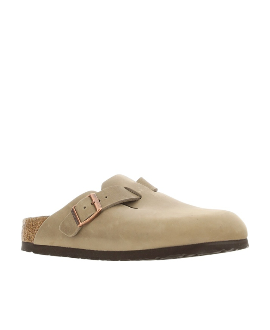 Birkenstock Boston Flat Shoes Brown In Nude