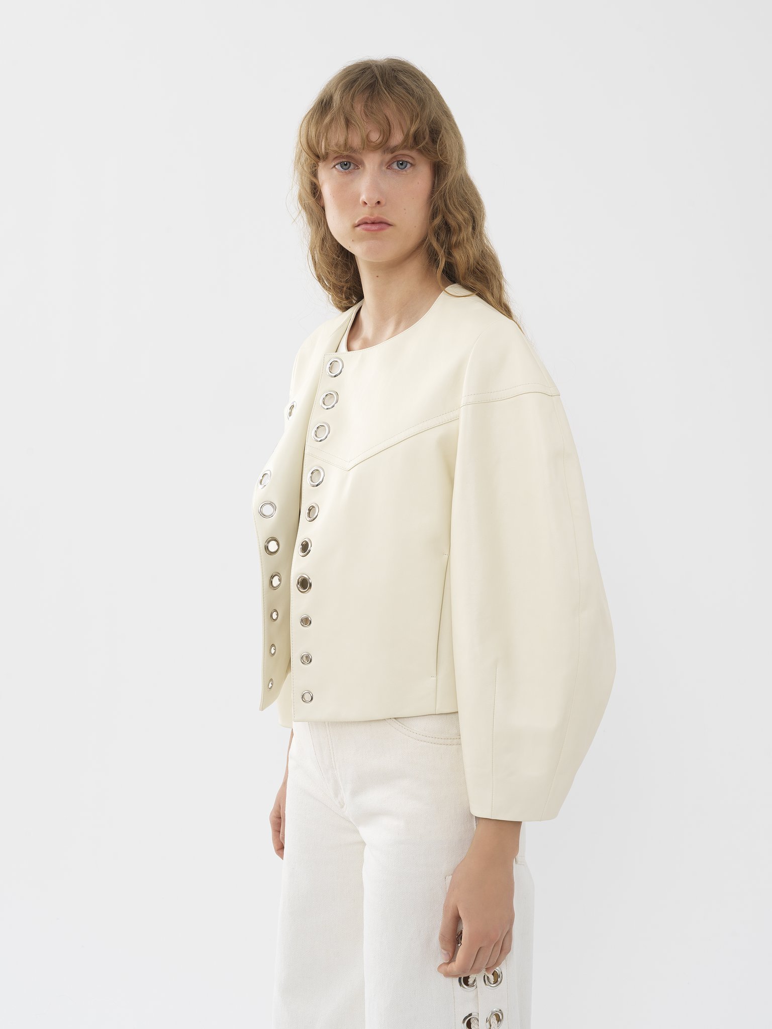 Chloé Long-sleeved Jacket In White