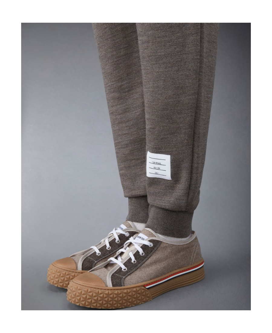 Thom Browne 4-bar Wool Track Pants In Black