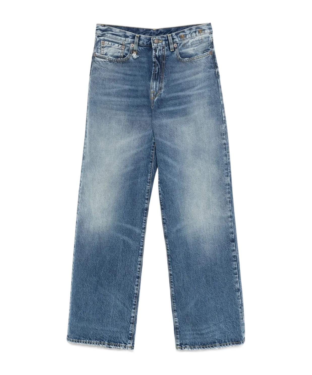 R13 Belt Loop Jeans In Blue