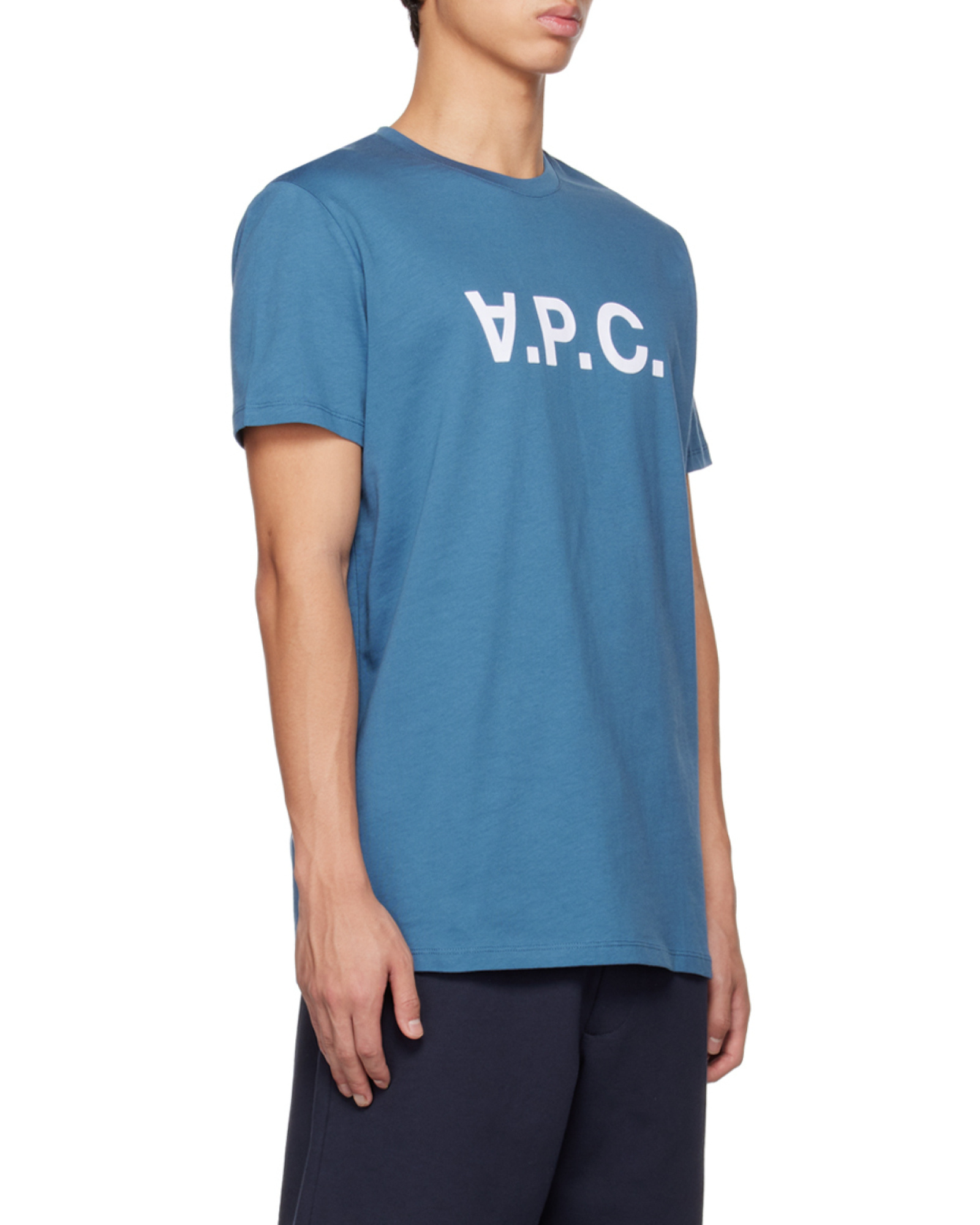 APC A.P.C. VPC LOGO FLOCKED T-SHIRT
