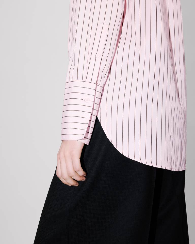 Kenzo Regular Shirt Pin Stripes In Pink