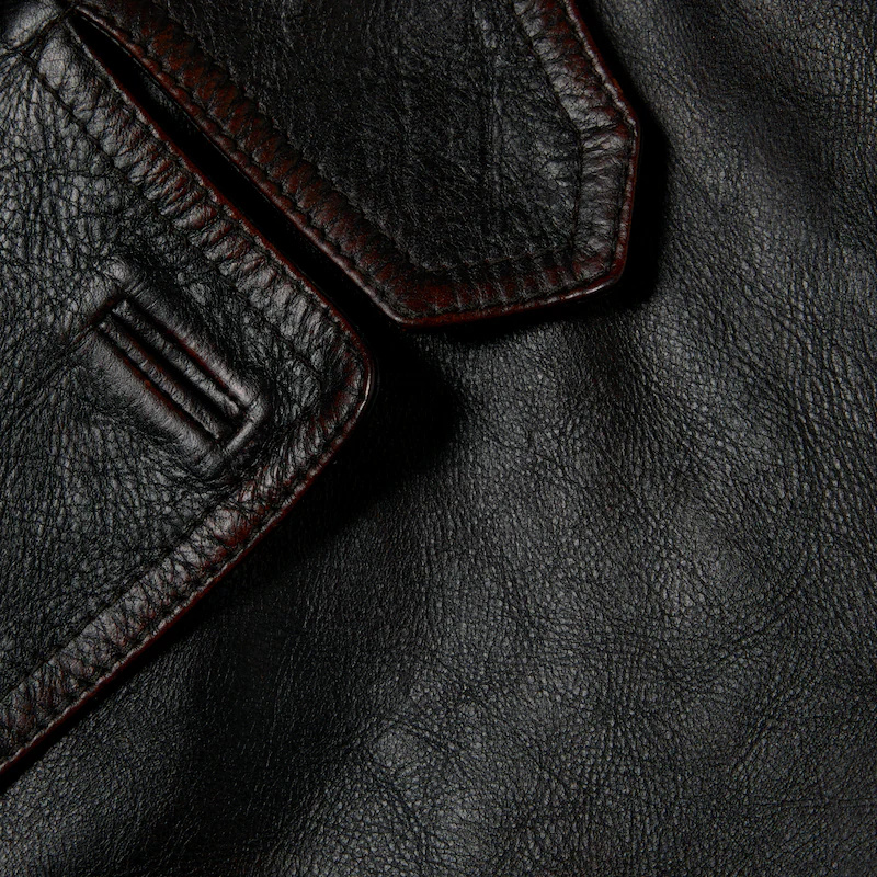 Gucci Soft Aged-effect Leather Jacket In Black