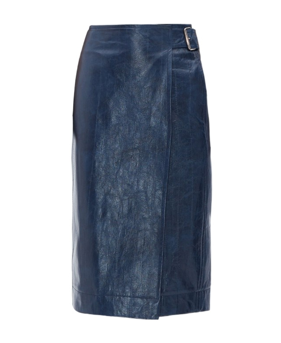 Bottega Veneta Medium Length Skirt In Blue