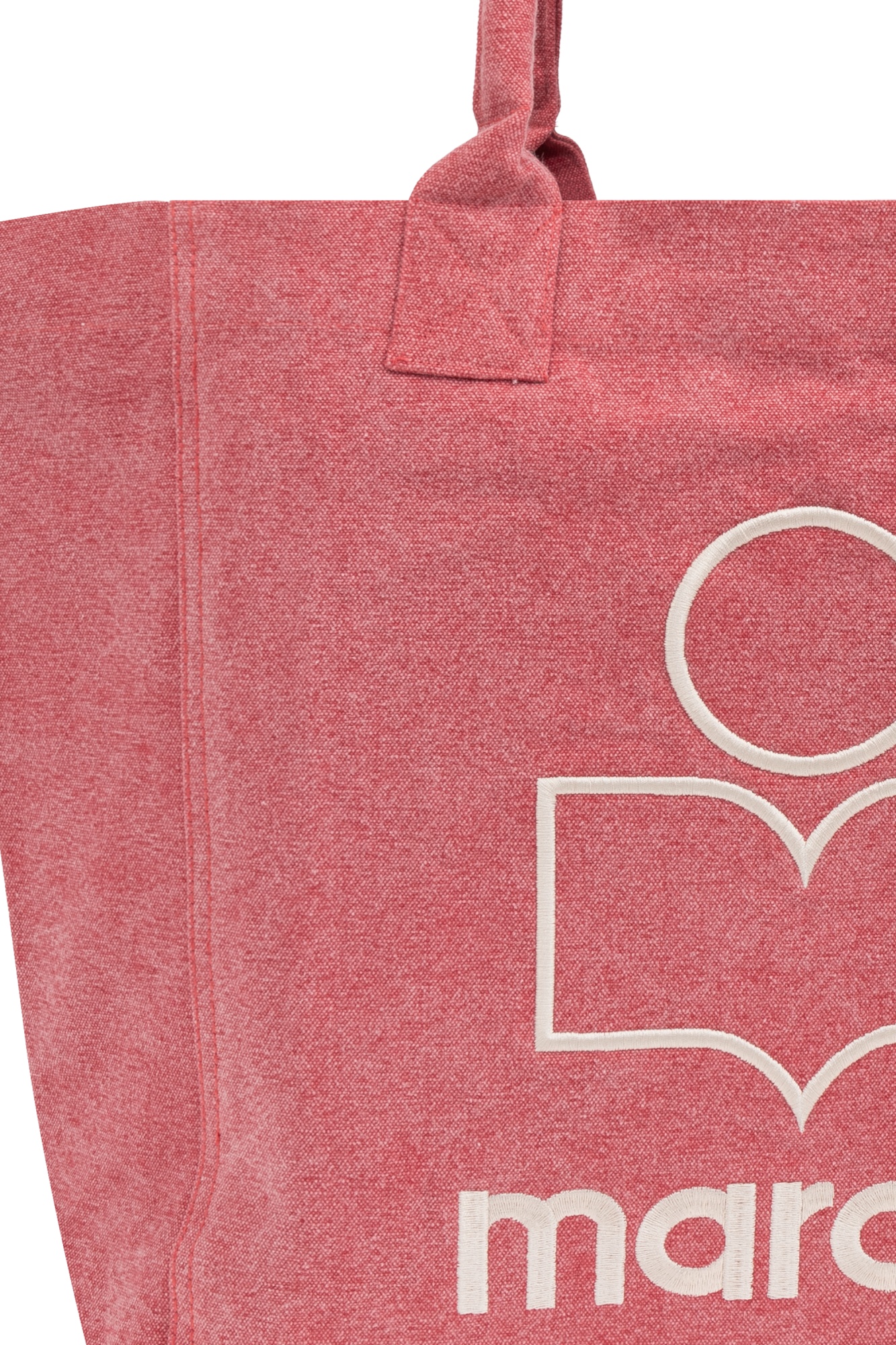 Isabel Marant Yenky Logo Printed Tote Bag In Pink