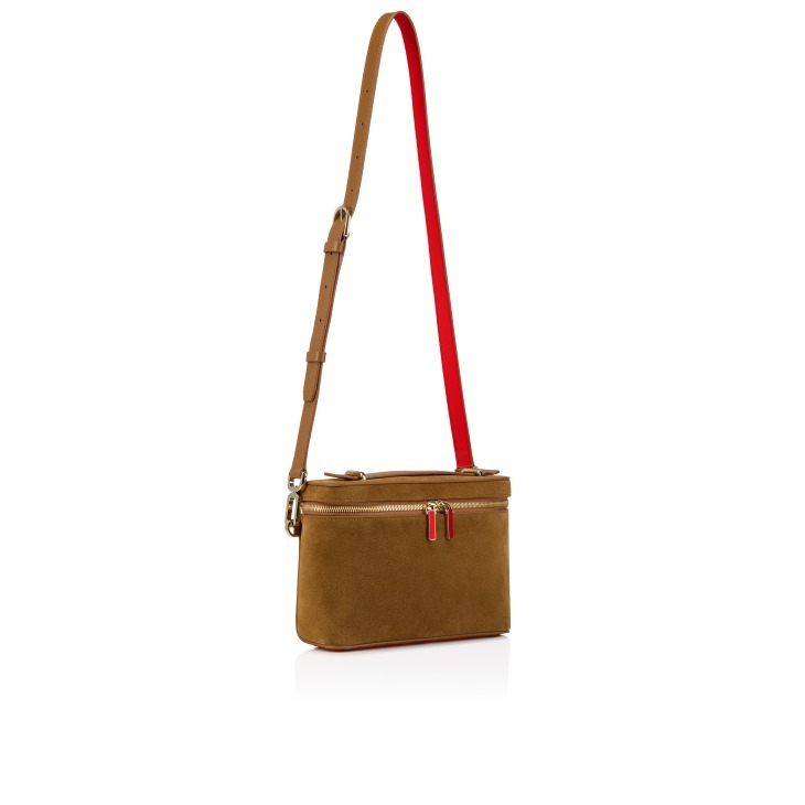 Christian Louboutin Djanis Zip-up Crossbody Bag In Brown