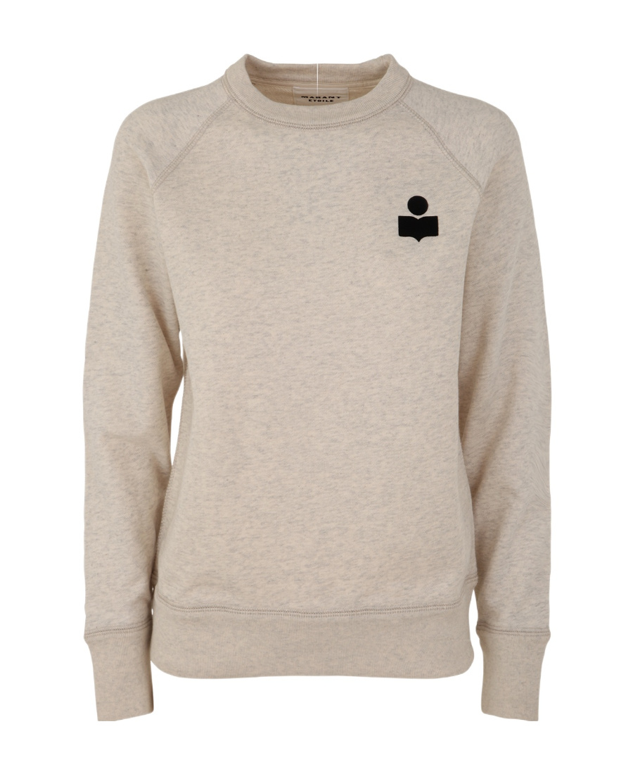 Isabel Marant Étoile Milla Logo-embroidered Sweatshirt In Nude