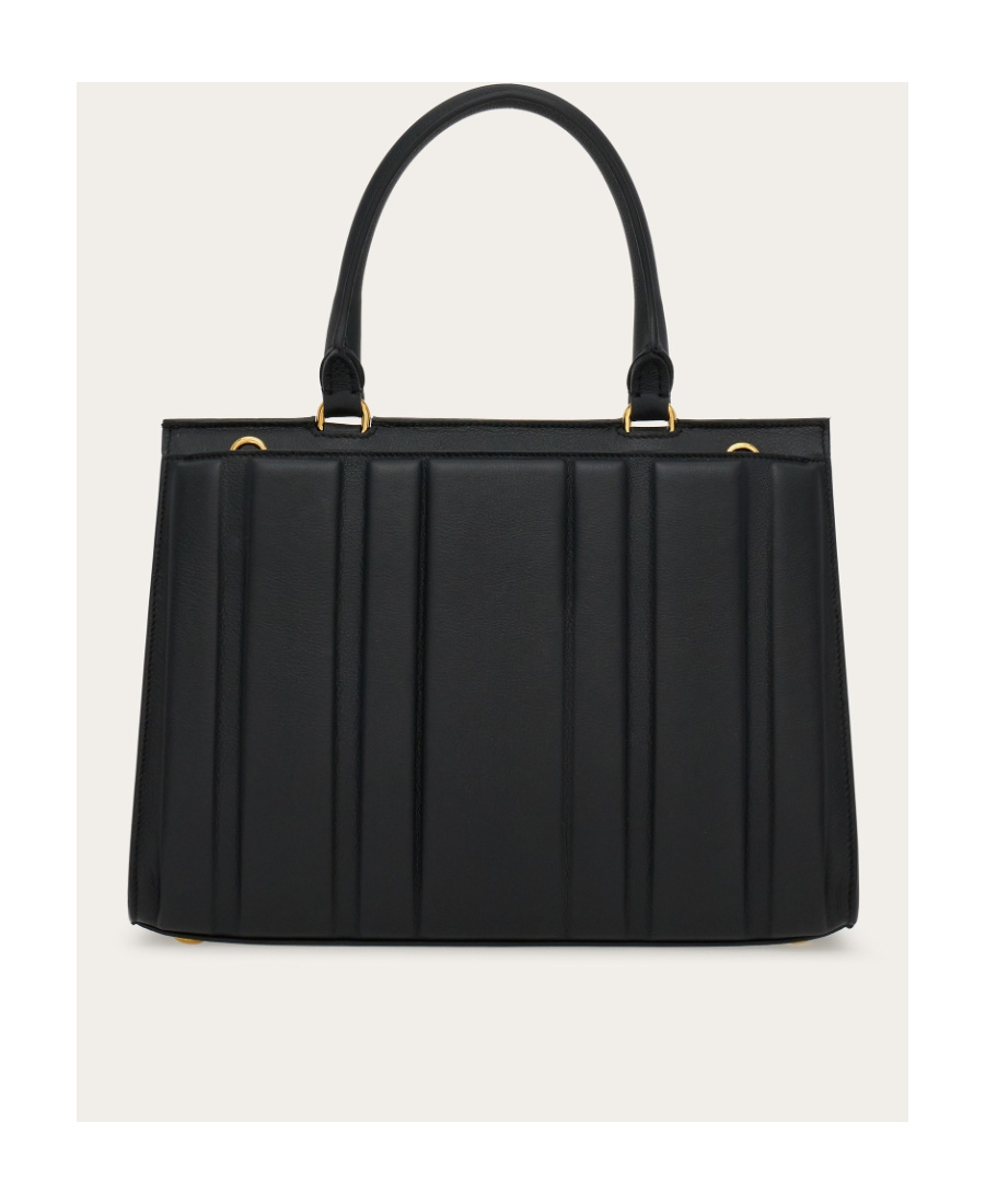 Ferragamo Flip Shoulder Bag In Black