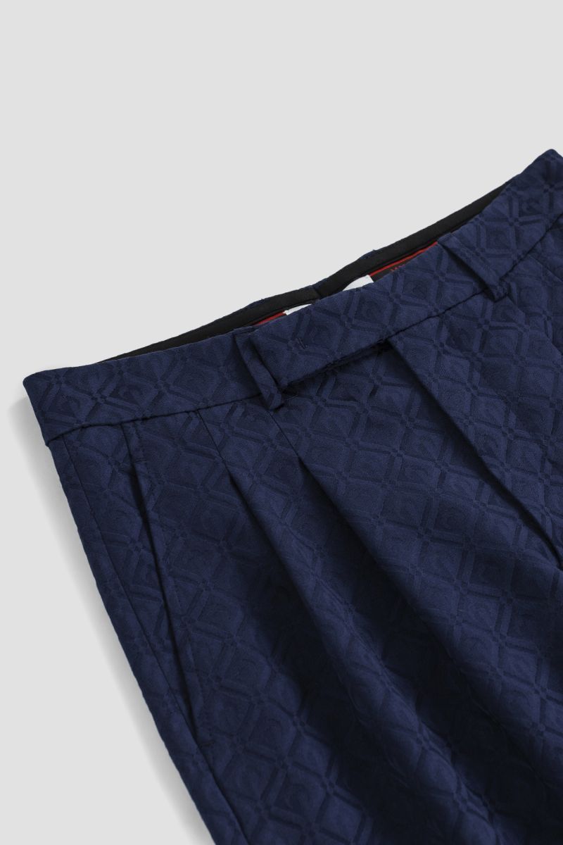 Marine Serre Belt-loop Casual Pants In Black