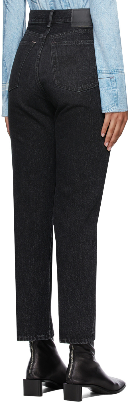 Acne Studios Mece Straight-leg Cropped Jeans In Black