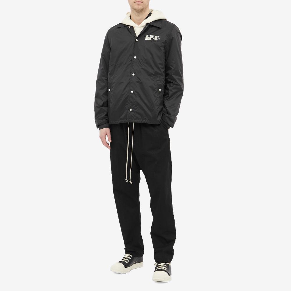 Rick Owens Drkshdw Logo-print Snap Front Jacket In Black