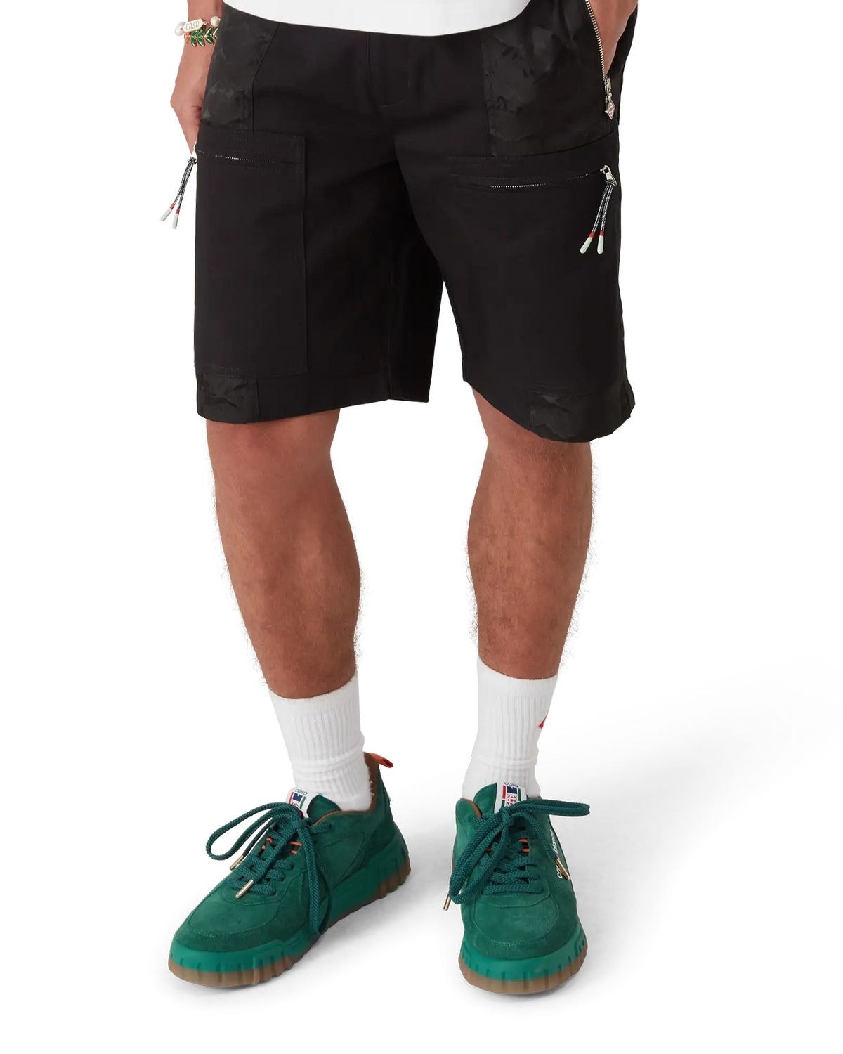 Casablanca Mountain Camo Cargo Trouser In Black
