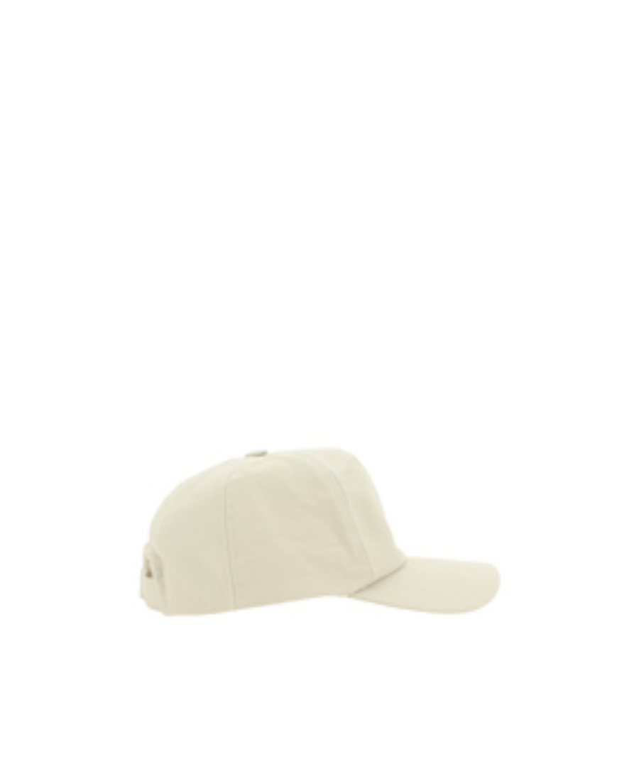 Isabel Marant Glitter Logo Print Cap In Nude