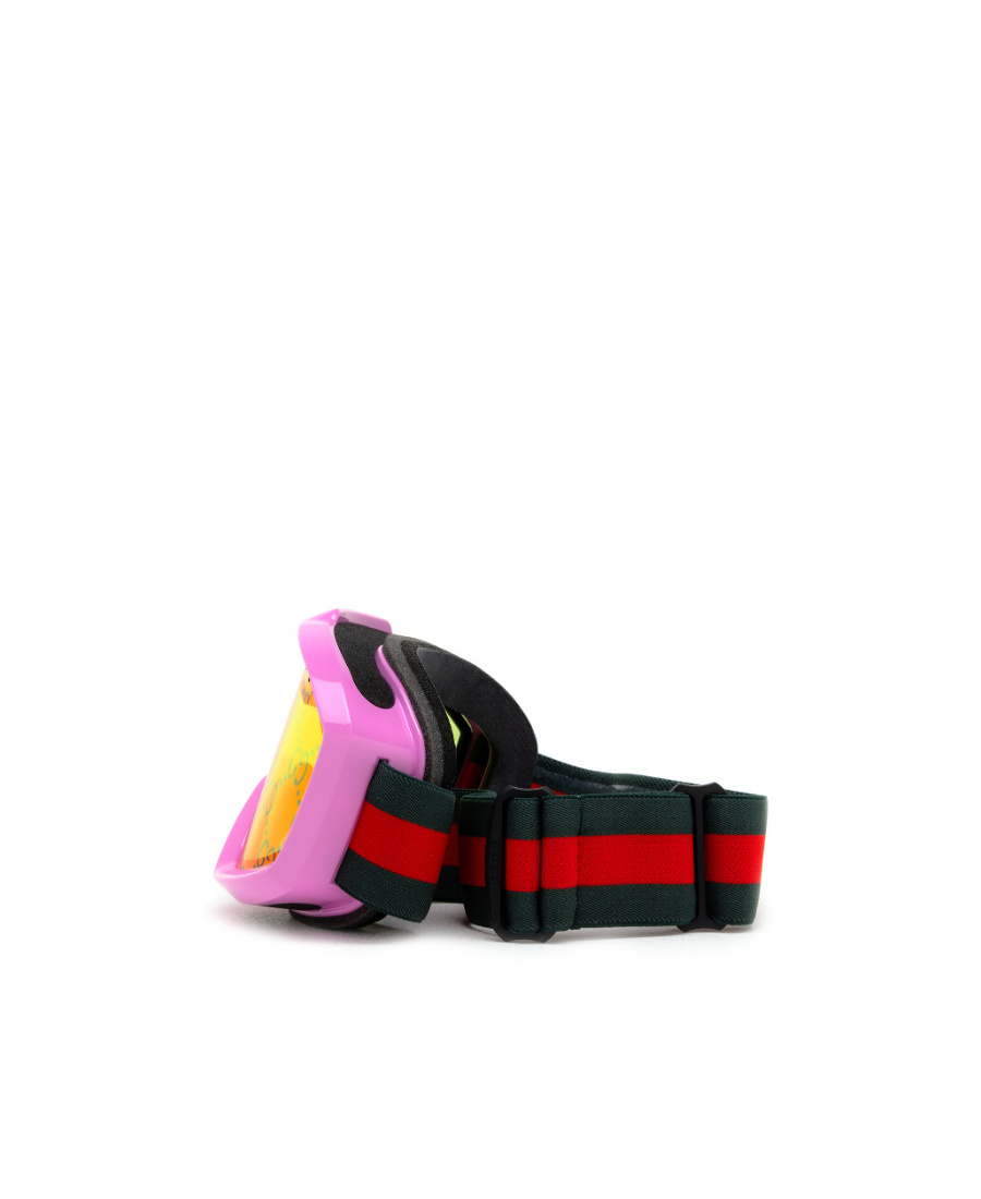 Gucci Eyewear Ski Oversized Frame Goggles In Multicolor