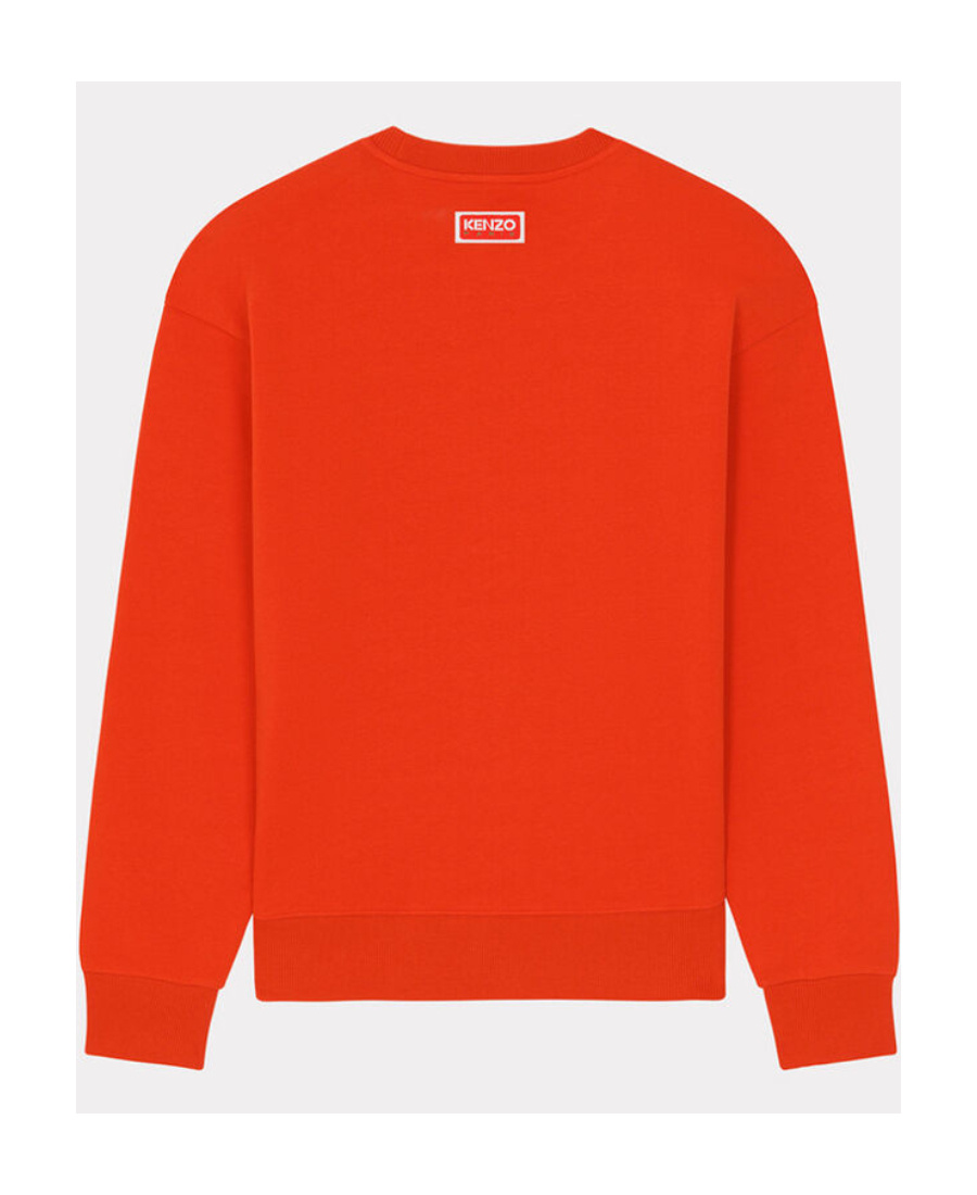 Kenzo Logo Embroidered Crewneck Sweatshirt In Red