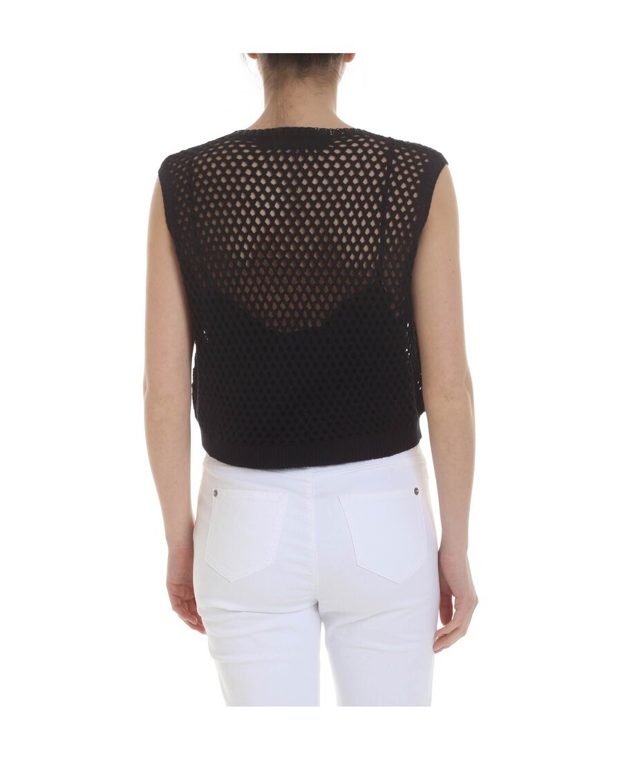 Ermanno Scervino Grid Vest In Black