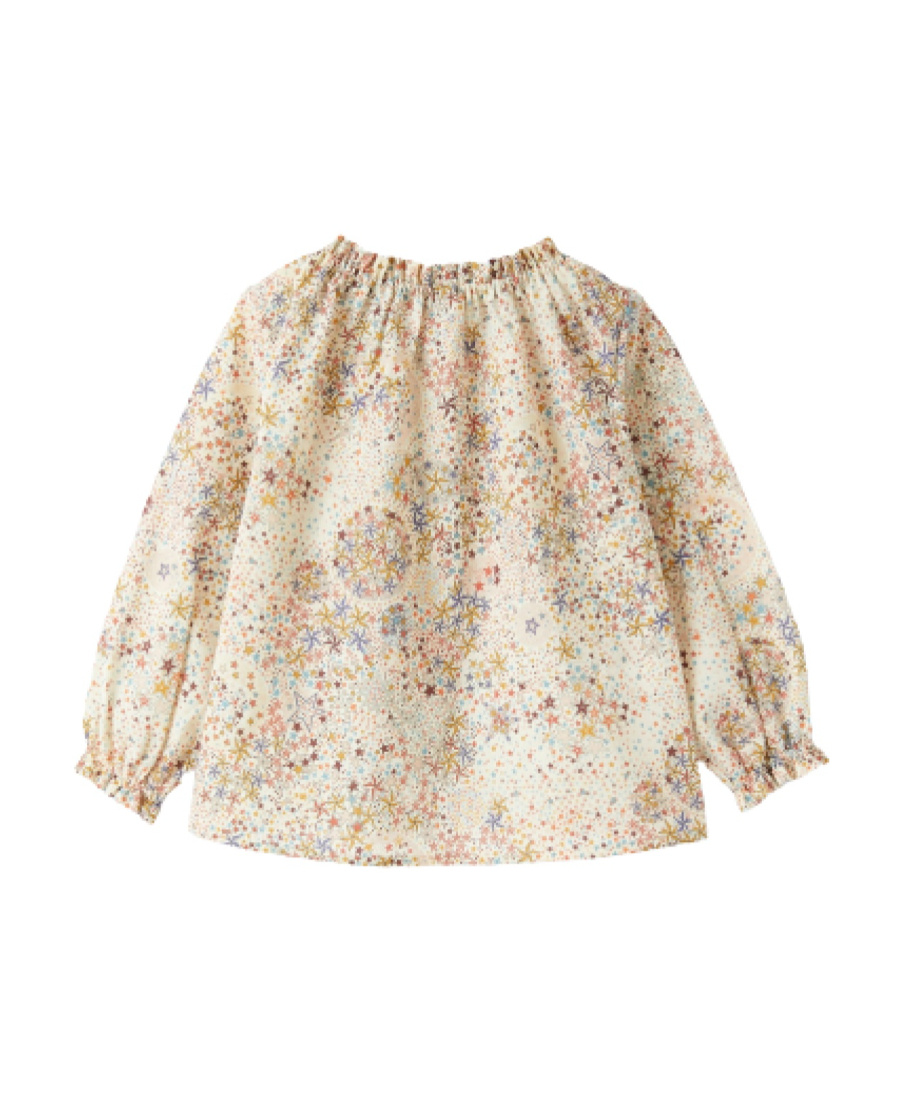 Il Gufo Graphic-print Cotton Blouse In Nude