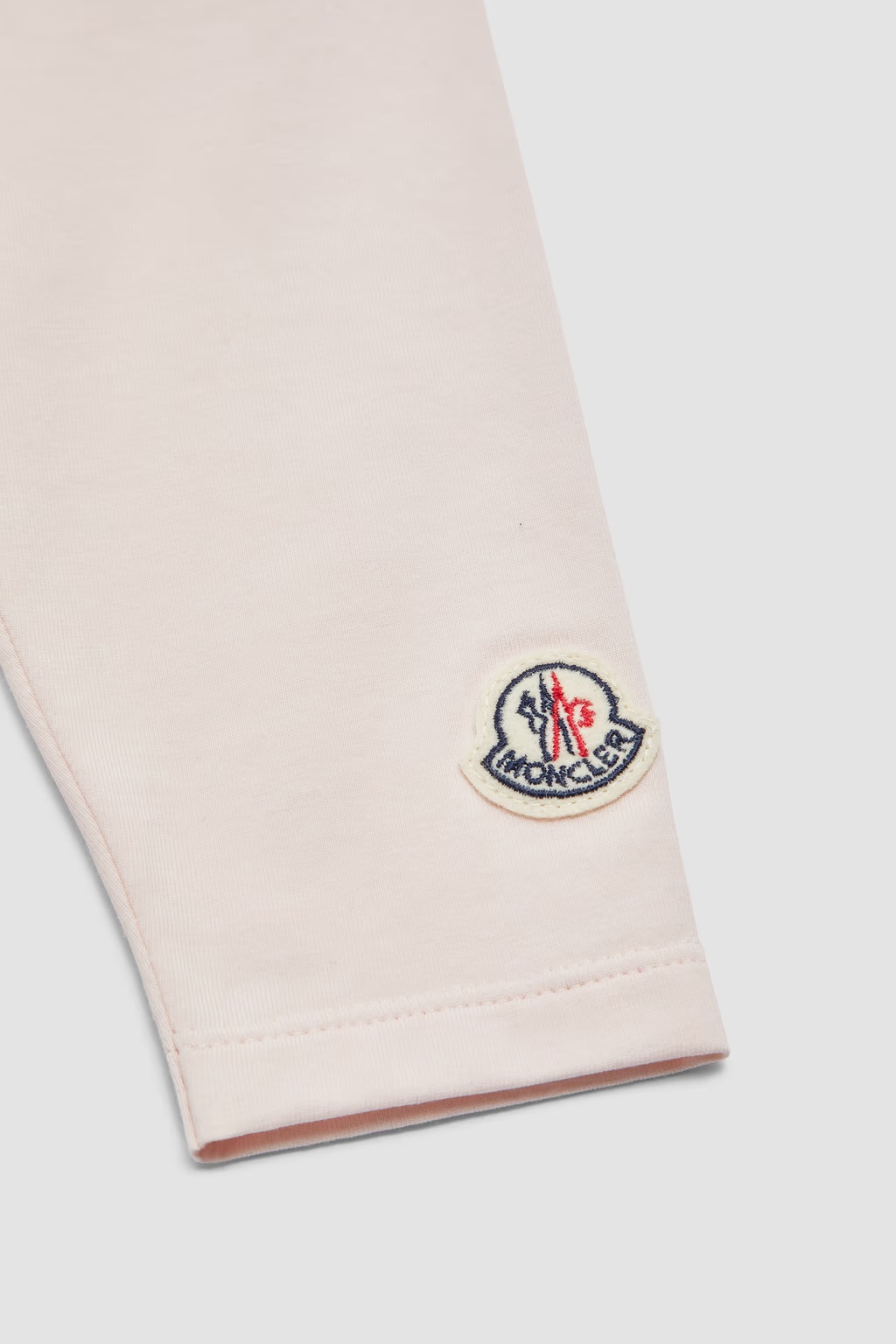 Moncler Logo Patch Leggings Pink In Pink