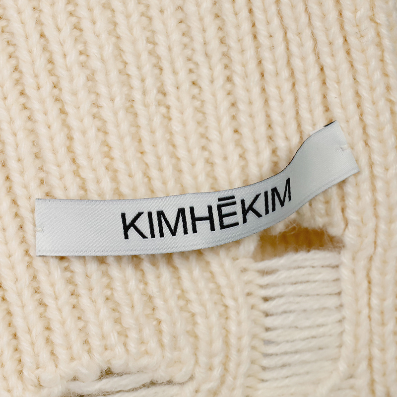 Kimhēkim Thin Shoulder Strap Rib Sling In Nude