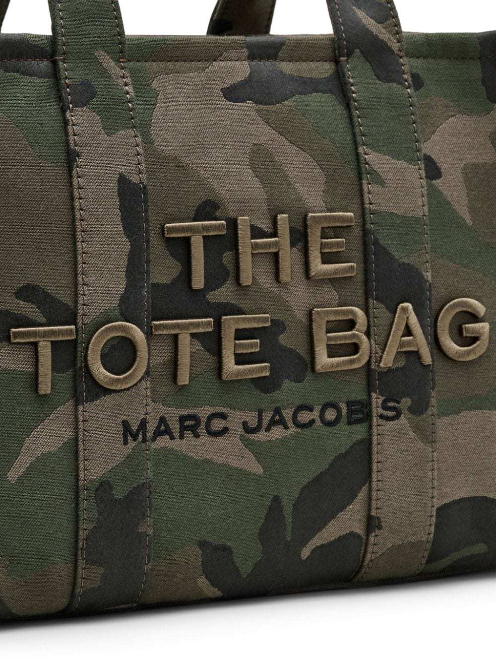 Marc Jacobs Womens Camo Multi The Camo Jacquard Medium Tote Bag In Black