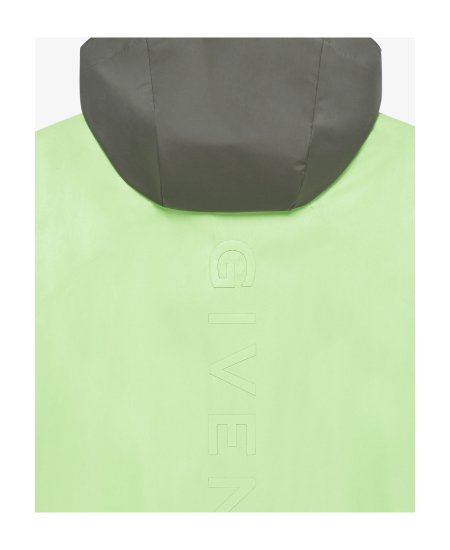 Givenchy Zipper Leather Jacket In Green