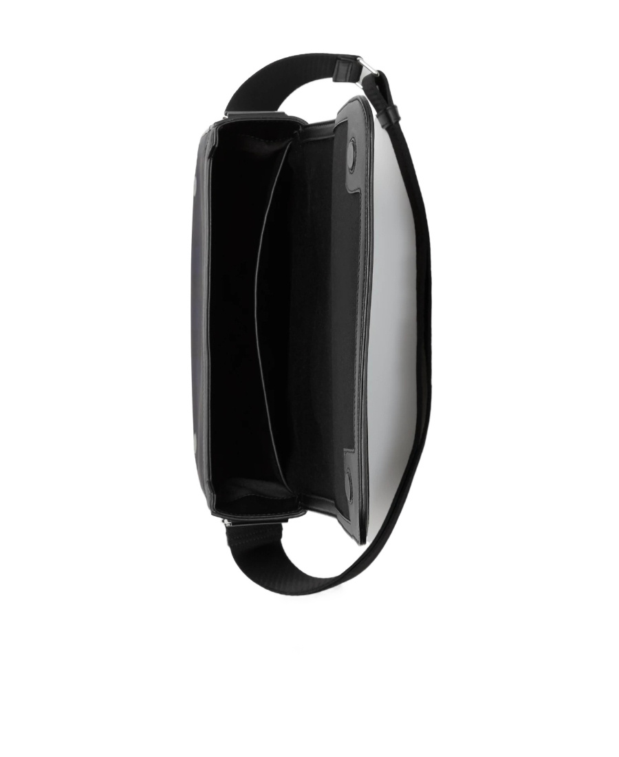 Burberry Alfred Check-print Messenger Bag In Black