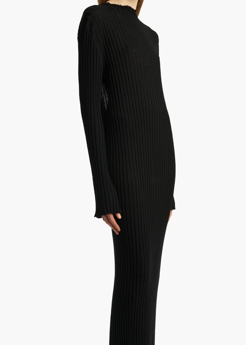 Khaite Sigrid Dress In Black