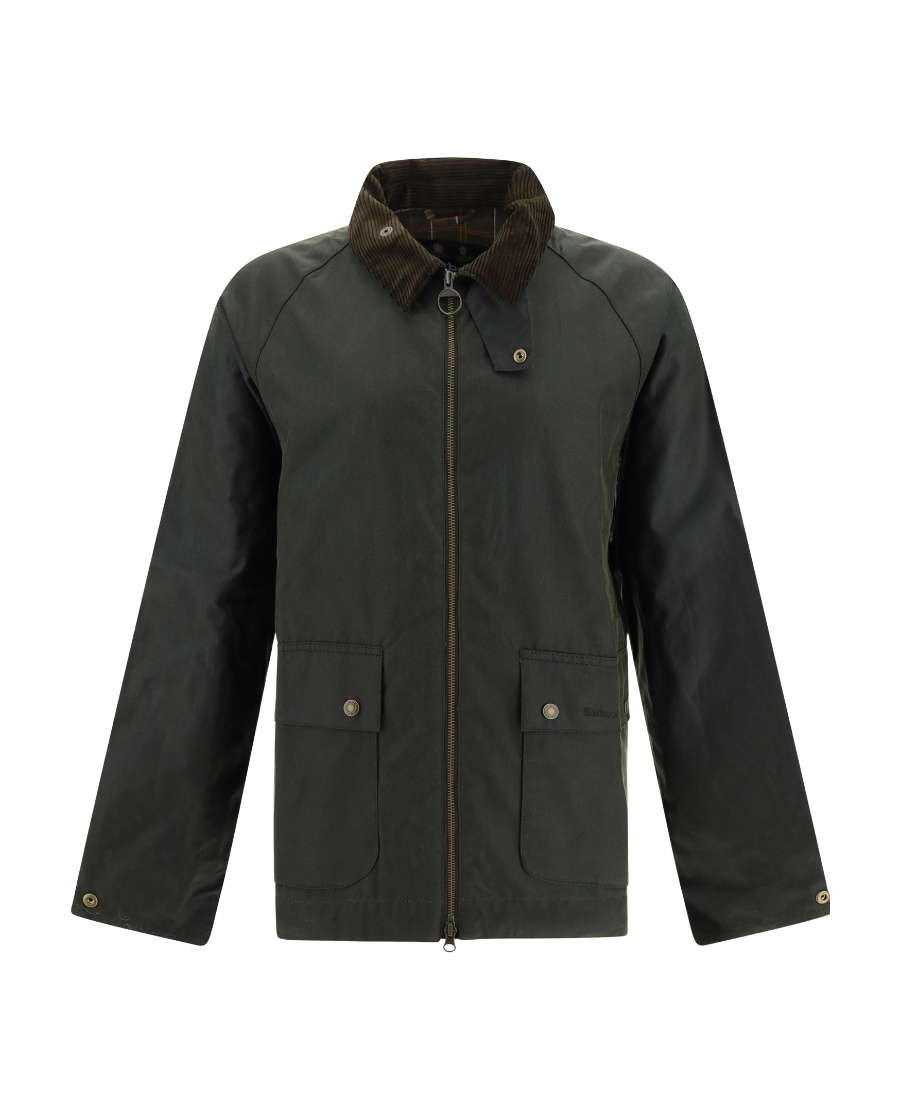 Barbour Bedale Coated-finish Jacket In Black