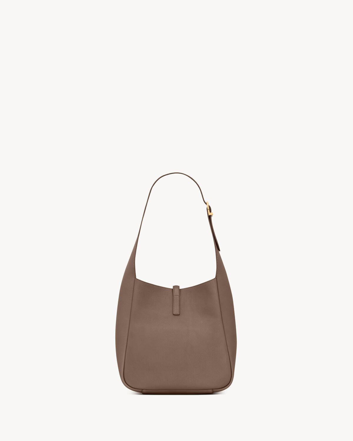 Saint Laurent Taupe Le 5 7 Supple Small Hobo