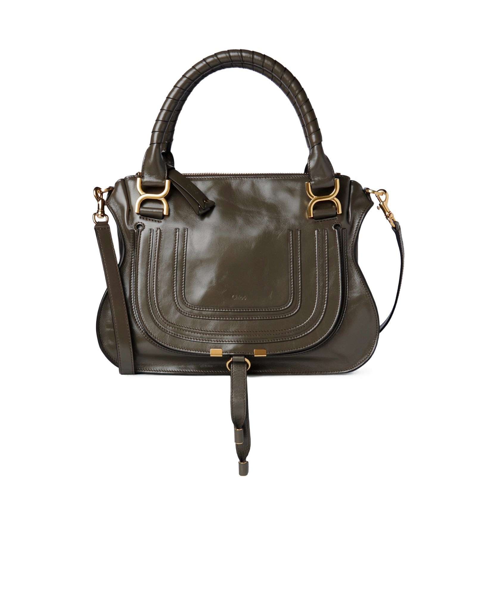 Chloé Marcie Bright Purse In Green