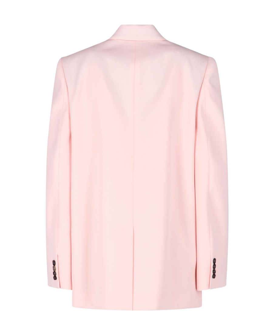 Alexander Mcqueen Double-breasted Wool Blazer In Pink