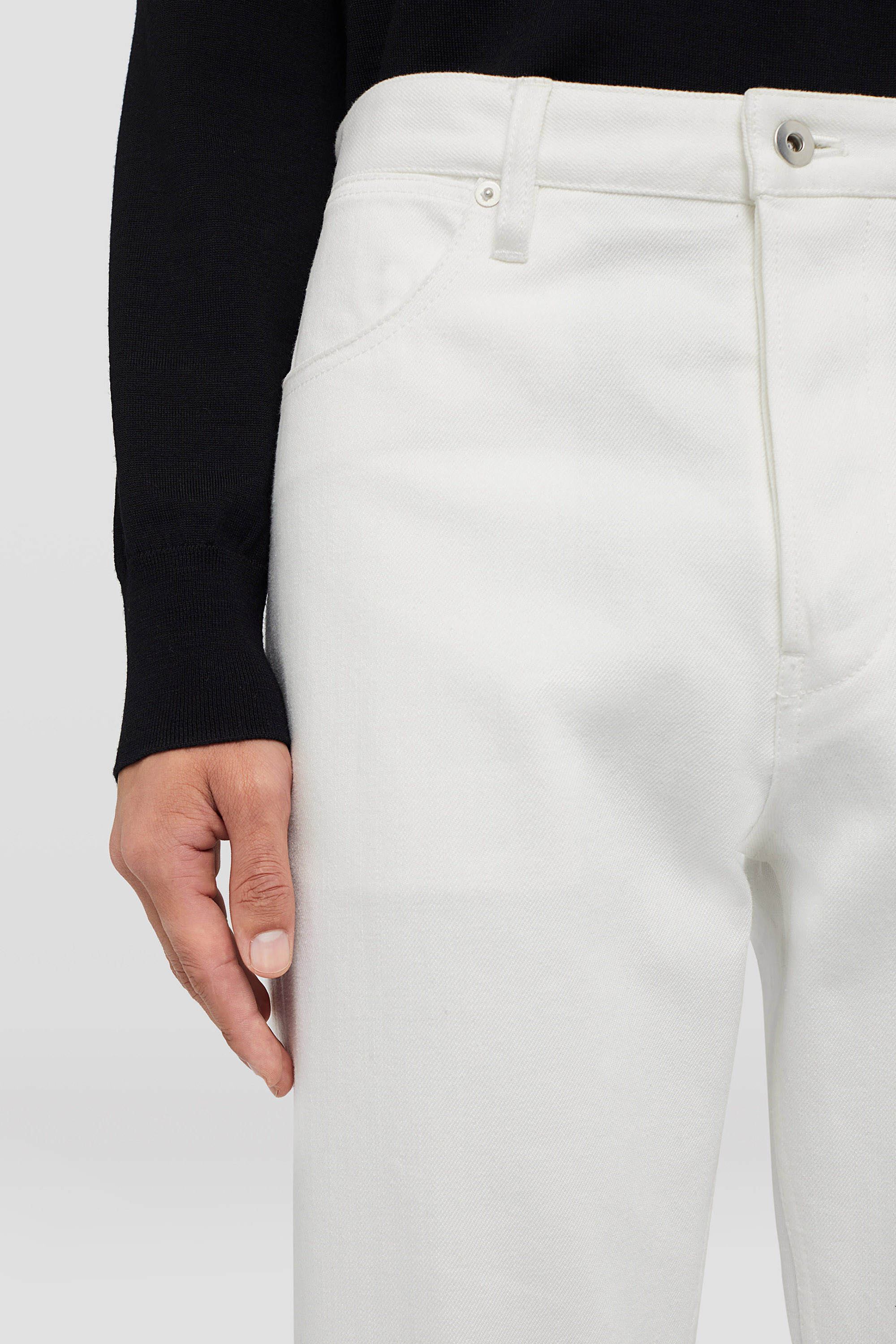 Jil Sander Mid-rise Straight-leg Jeans In White