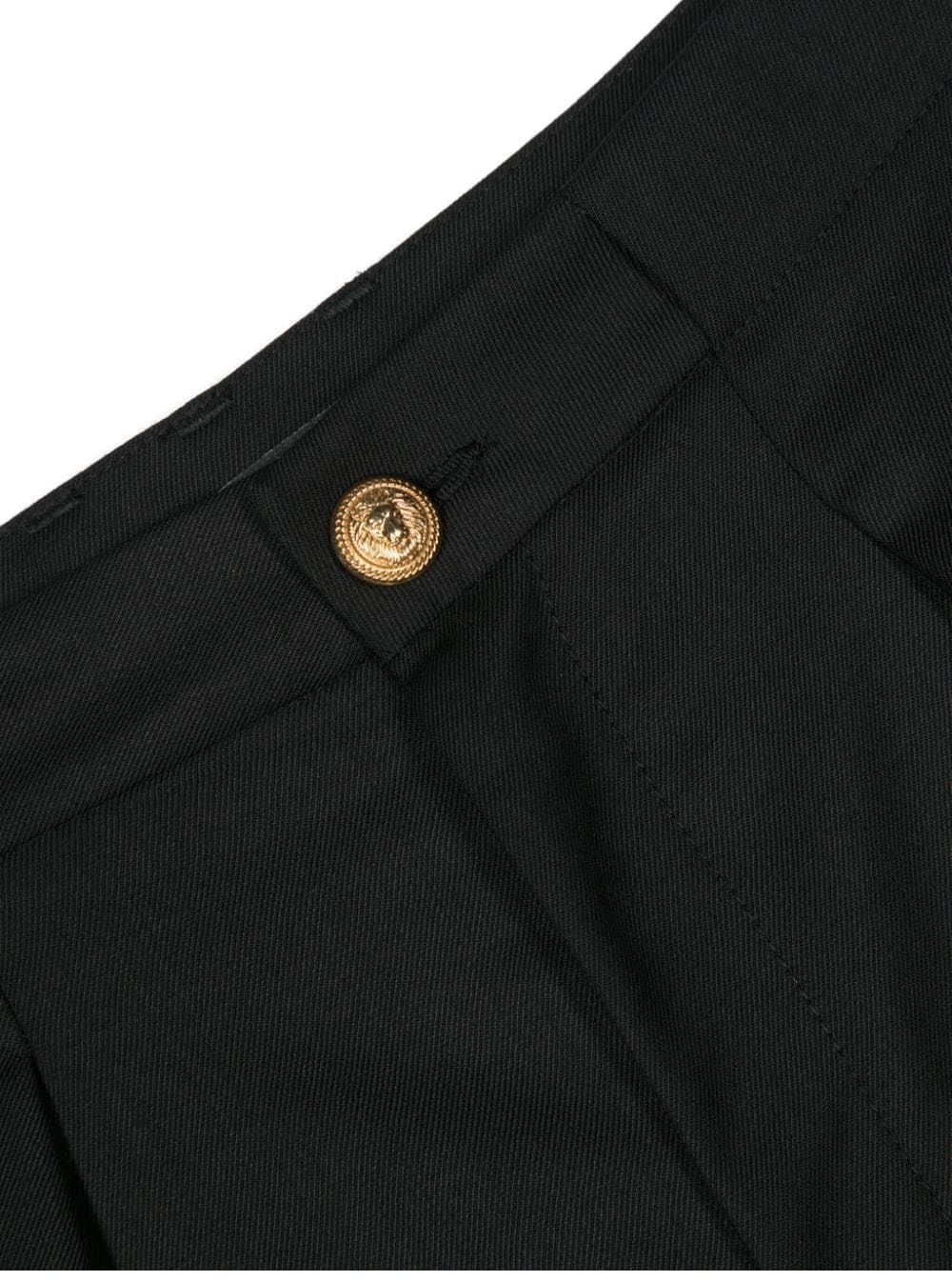 Balmain Logo-patch Trousers In Black