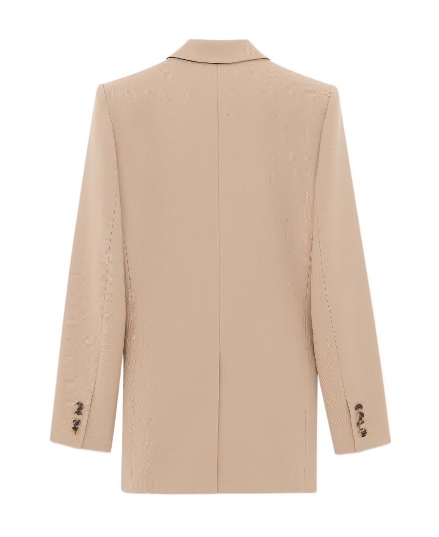 SAINT LAURENT SAINT LAURENT DOUBLE-BREASTED LONG-SLEEVED JACKET