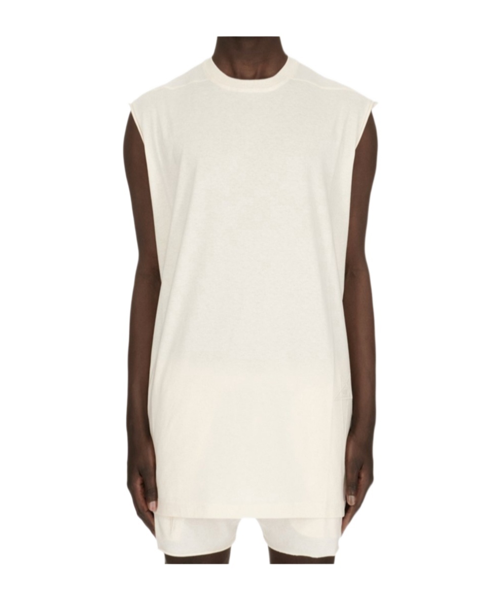 Rick Owens Tarp T Cotton Tank Top In White