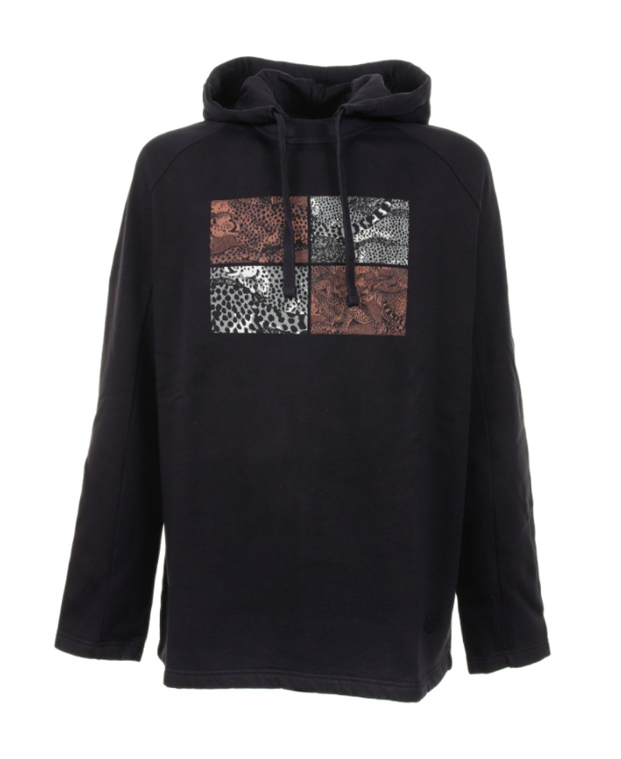 Kenzo Seasonal Raglan Hoodie In Black