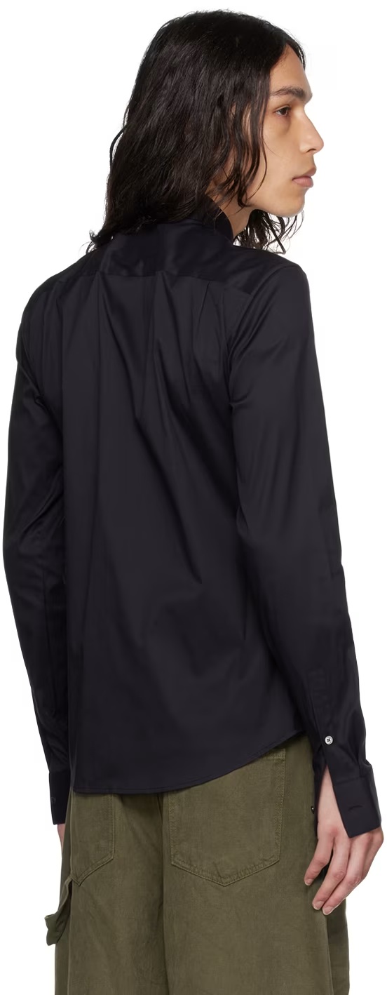 Wooyoungmi Lapel Button-down Shirt In Black